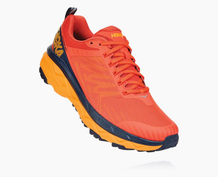 Trail Shoes Mens - Hoka One One Challenger ATR 5 - Red - QOGBZXE-20